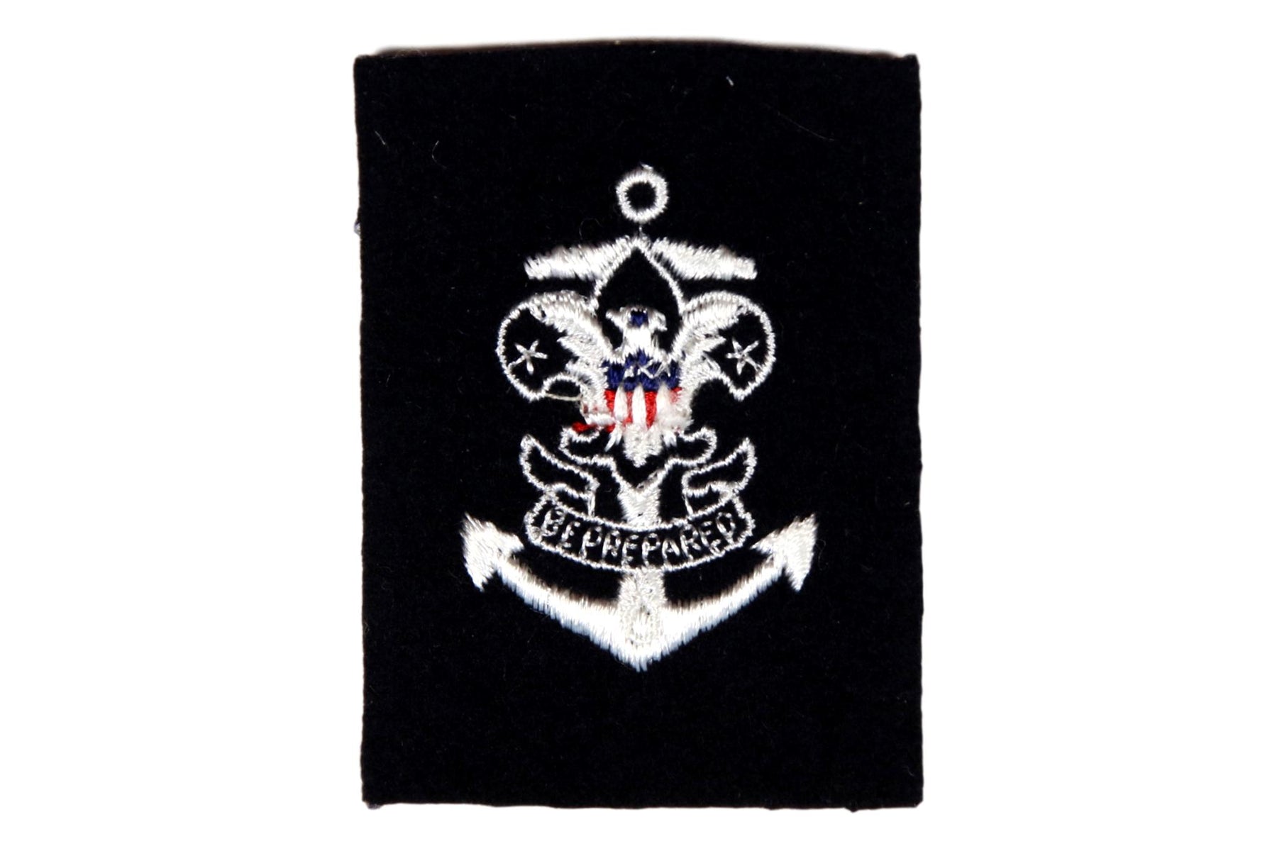 Sea Scout Quartermaster Patch Blue Rolled Edge