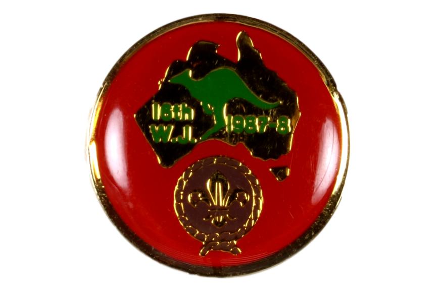 1987-88 WJ Pin Red