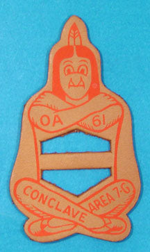 1961 Area 7G Section Conclave Leather Neckerchief Slide