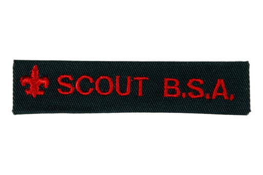 Scout B.S.A. Shirt Strip 1960s on Forest Green