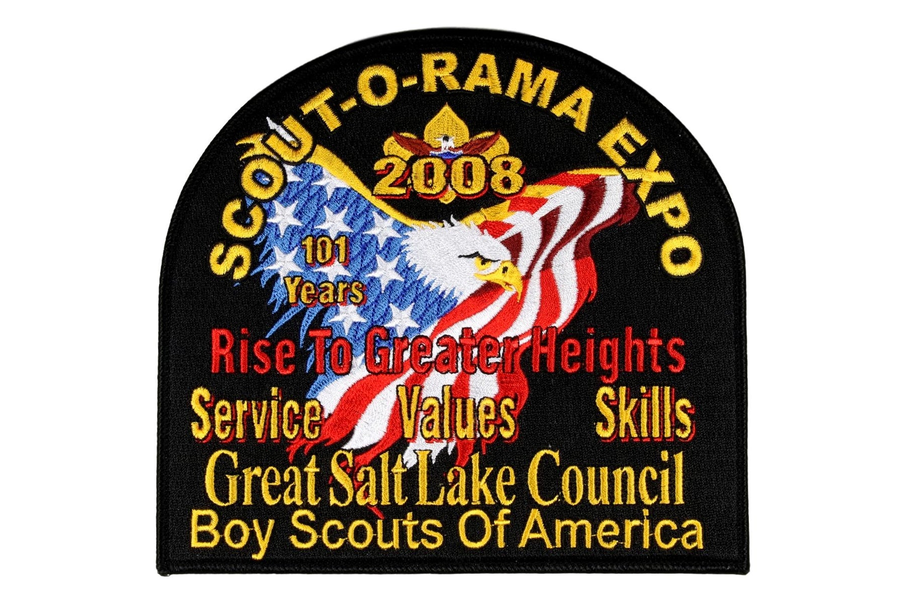 2008 Great Salt Lake Scout O Rama Jacket Patch Black