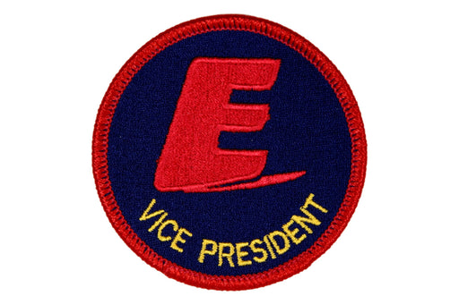 Vice President Patch Exploring Blue Background
