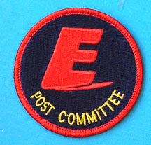 Post Committee Patch Dark Blue Background