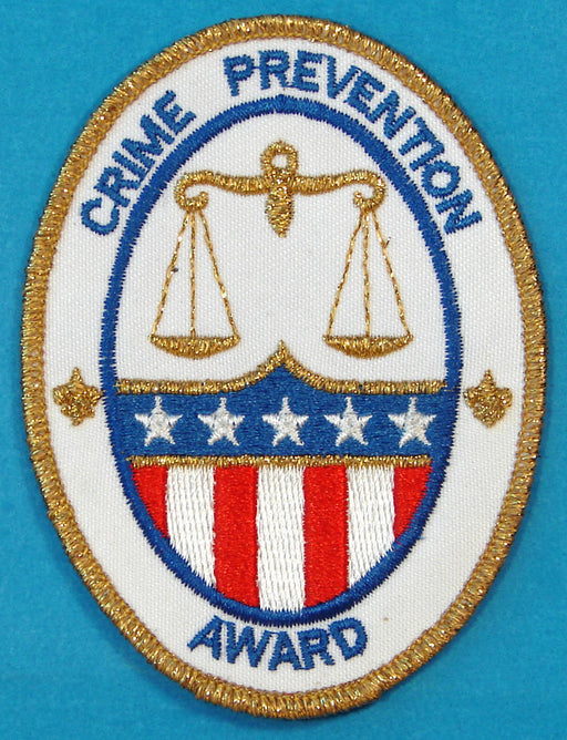 Crime Prevention Award Patch