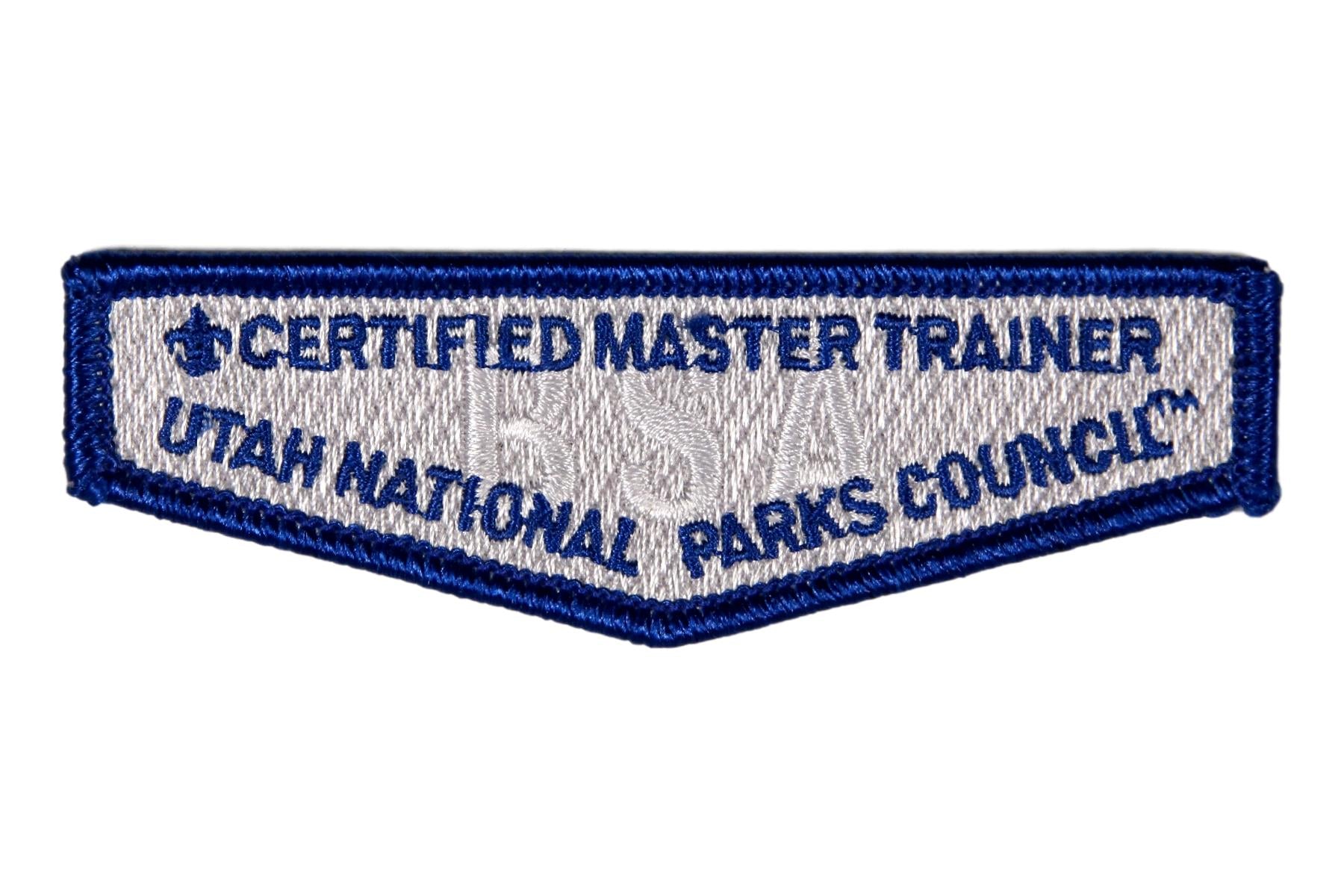 Utah National Parks Council Certified Master Trainer Patch Blue