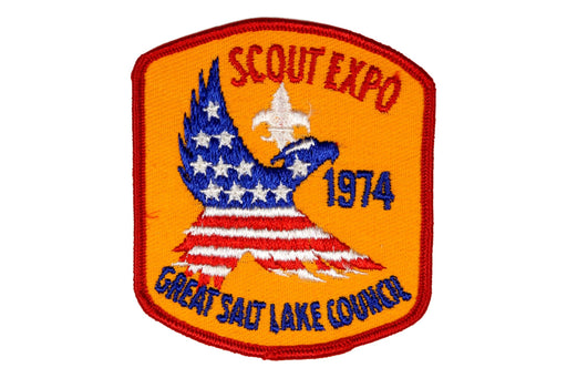 1974 Great Salt Lake Scout Expo Patch Orange