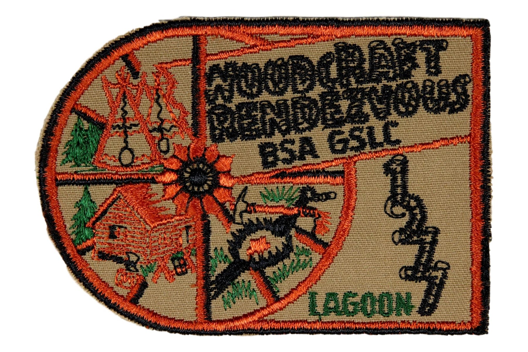 1977 Great Salt Lake Scout O Rama Patch Woodcraft Rendezvous