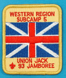 1993 NJ Western Region Subcamp 5 Patch