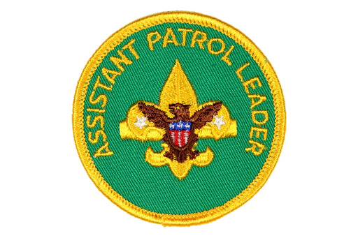 Assistant Patrol Leader Patch 1970s Clear Plastic Back