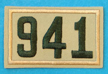 941 Unit Number Green on Tan