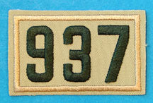 937 Unit Number Green on Tan