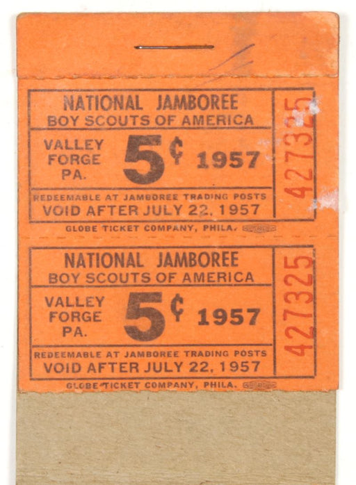 1957 NJ 5 Cent Tickets