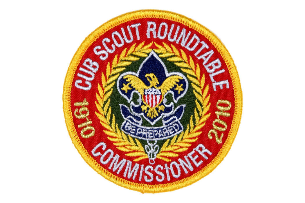 Cub Scout Roundtable Commissioner Patch 1910-2010 SSB