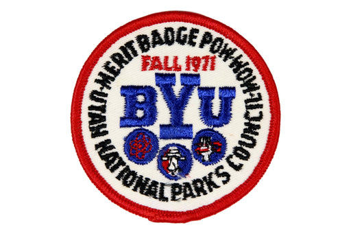 1971 Fall BYU Merit Badge Pow Wow Patch