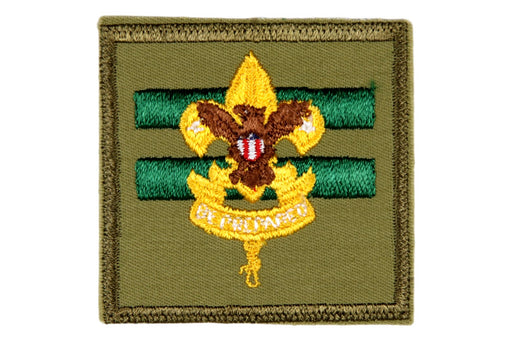 Assistant Senior Patrol Leader Patch 1960s Smooth Twill Gum Back
