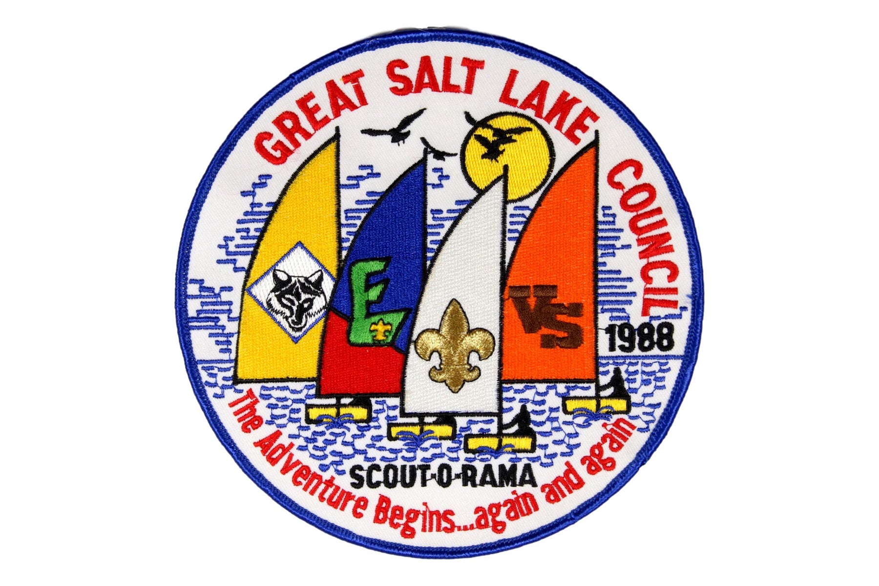 1988 Great Salt Lake Scout O Rama Jacket Patch Orange Sail