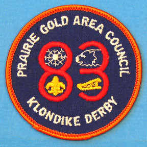 1983 Klondike Derby Patch Prairie Gold Area