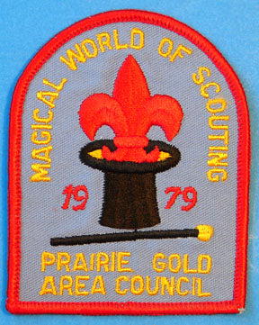 1979 Magicial World of Scouting Patch Prairie Gold Area