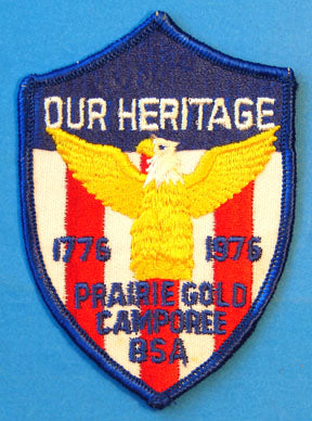 1976 Camporee Patch Prairie Gold Area