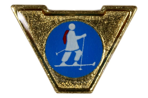 Varsity Scout Letter Pin Snow Camping