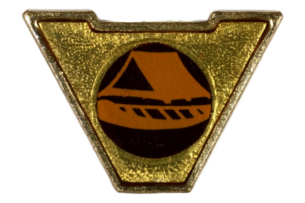 Varsity Scout Letter Pin Canoe Camping