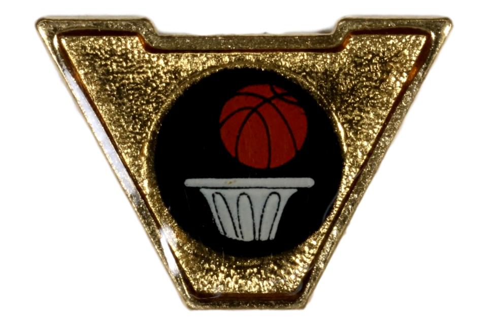 Varsity Scout Letter Pin Basketball