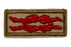Honor Medal Knot Tan Dark Brown Border