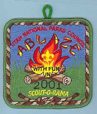 2001 Scout O Rama Patch Green Border
