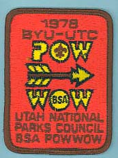 1978 BYU Merit Badge Pow Wow Patch