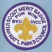 1987 BYU Merit Badge Pow Wow Patch