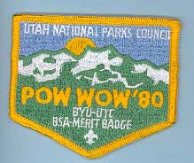 1980 BYU Merit Badge Pow Wow Patch