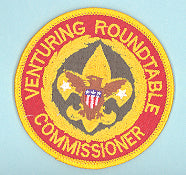 Venturing Roundtable Commissioner Patch Clear Plastic Back