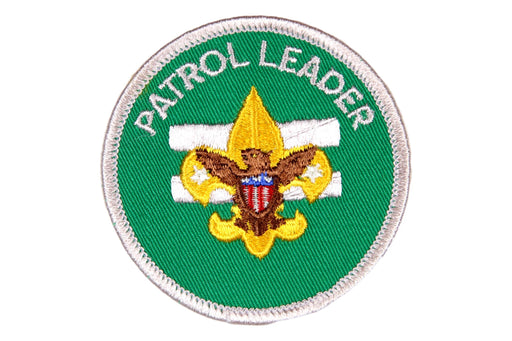 Patrol Leader Patch 1970s Clear Plastic Back