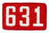 One Piece Unit Number 631 Plain Back