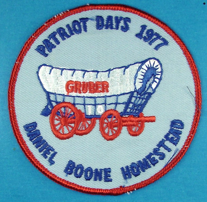 Daniel Boone Homestead Patriot Days 1977 Patch
