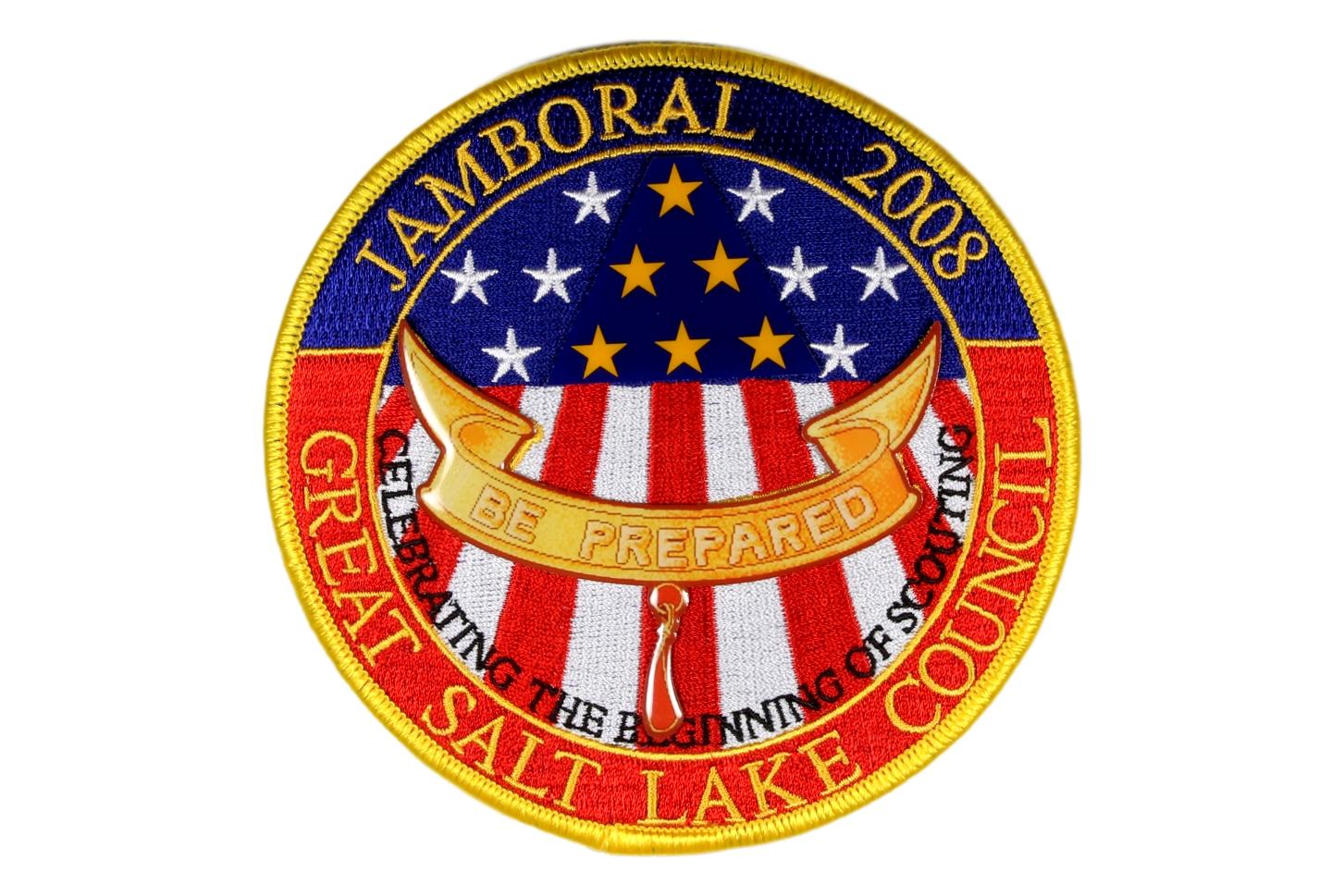 2008 Great Salt Lake Council Jamboral Jacket Patch with Second Class Pins