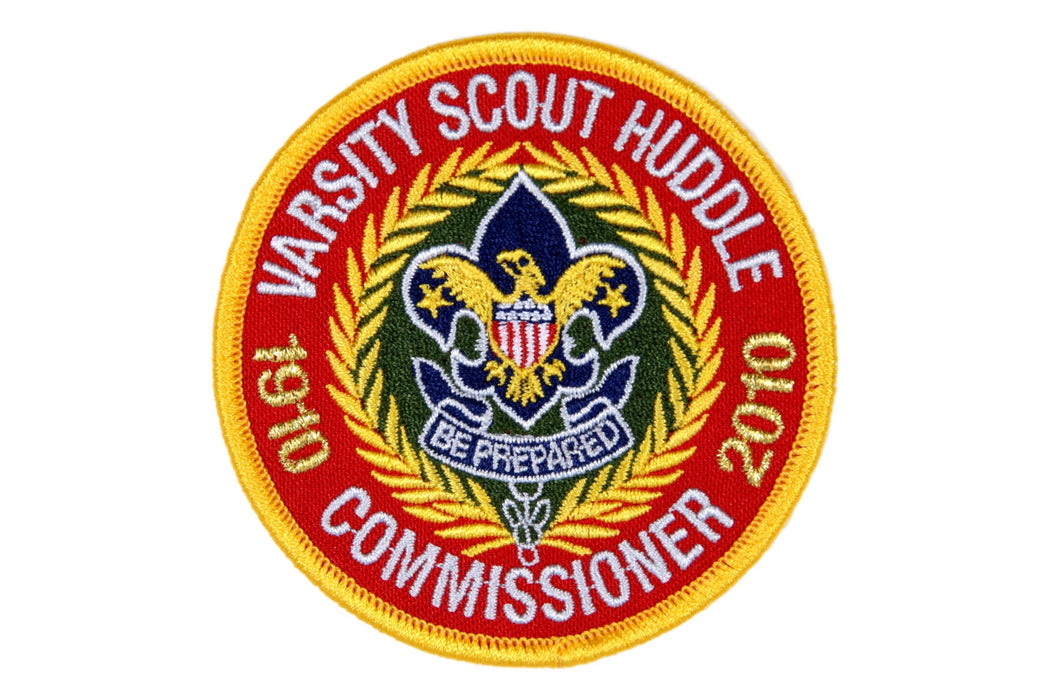 Varsity Scout Huddle Commissioner Patch 2010 BSA Back