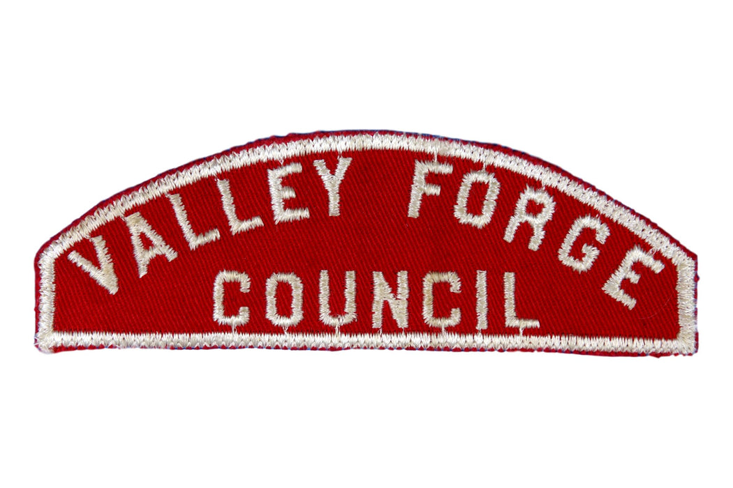 Valley Forge Council Red and White Council Strip