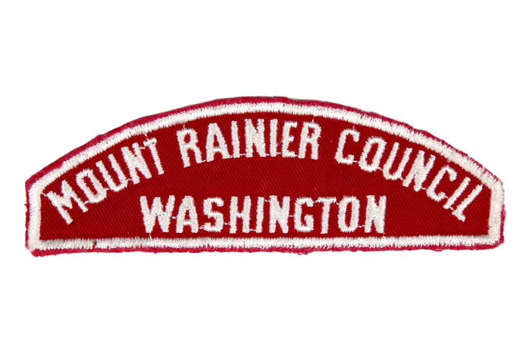 Mount Rainier Council Red and White Council Strip
