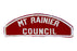 Mt Rainier Red and White Council Strip