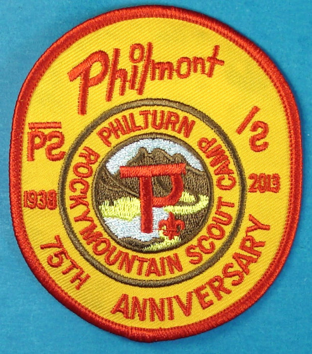 2013 Philmont 75th Anniversary of Philturn Scout Camp Patch