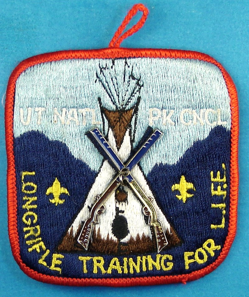 Utah National Park Long Rifle Training Patch with Pin