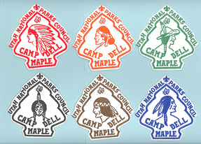 2003 Utah National Parks Camper Patch Camp Maple Dell Felt Set