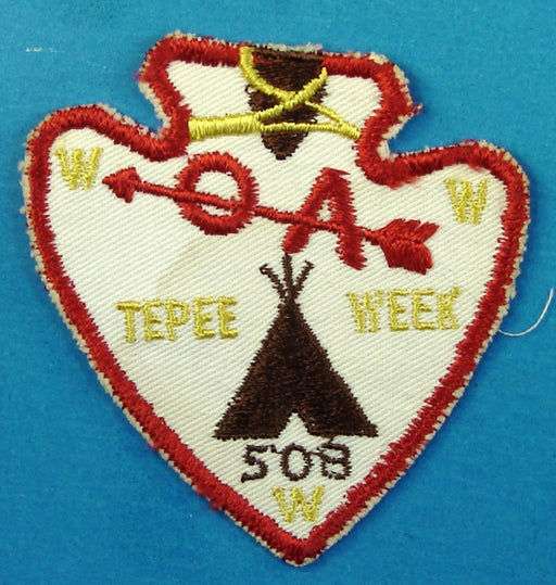 Lodge 508 TePee Week Patch Twill Background
