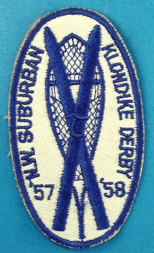 Northwest  Suburban Klondike Derby Patch 1957 and 1958