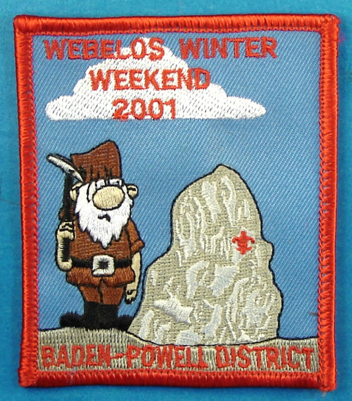 Baden-Powell District Webelos Winter Weekend Patch 2001