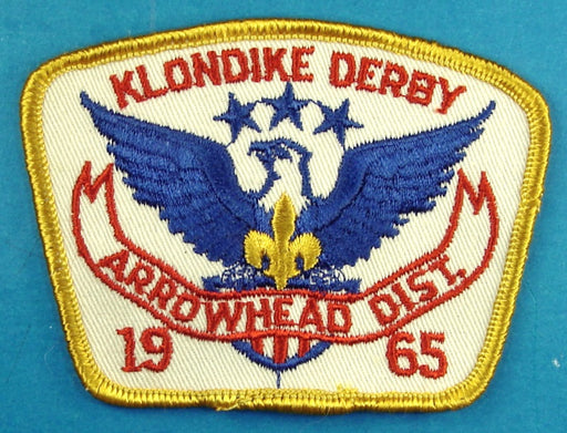 Arrowhead District Klondike Derby Patch 1965