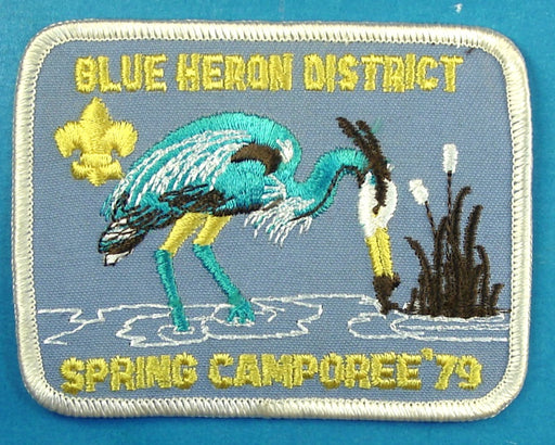 Blue Heron District Spring Camporee Patch 1979