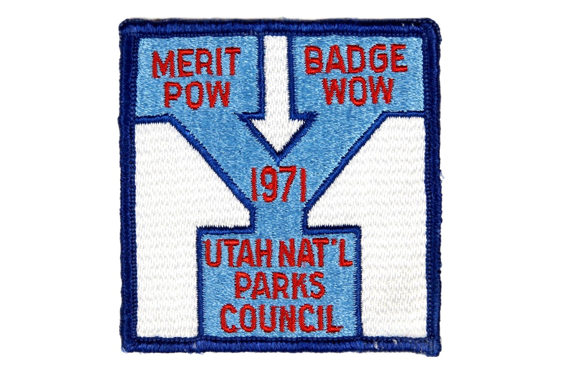 1971 BYU Merit Badge Pow Wow Patch Square