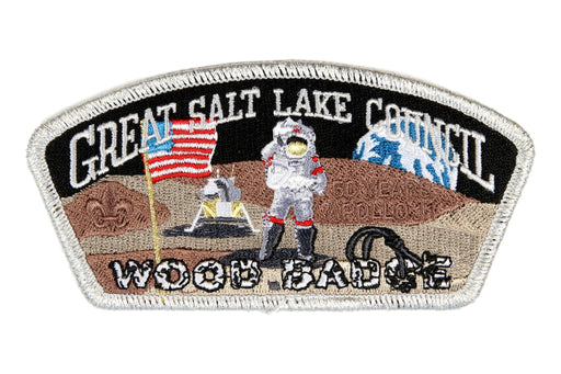Great Salt Lake CSP SA-383 Wood Badge Silver Mylar Border